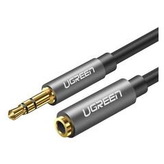 Кабель UGREEN AV118 (40675) 3.5мм Male to 3.5мм Female удлинитель плетеный 2м черный/синий