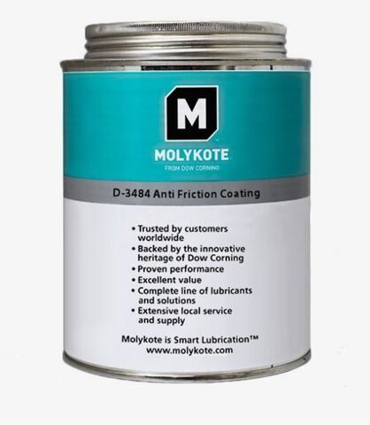 Molykote D-3484 - антифрикционное покрытие на основе дисульфида молибдена и графита - 500 г