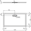 Ультратонкий акриловый прямоугольный душевой поддон 1200x700x25 мм Ideal Standard ULTRAFLAT NEW T4476V3