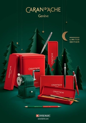 Ручка шариковая Caran d’Ache 849  Wonder Forest LE 2021, Dark Green CT(CC0849.221)