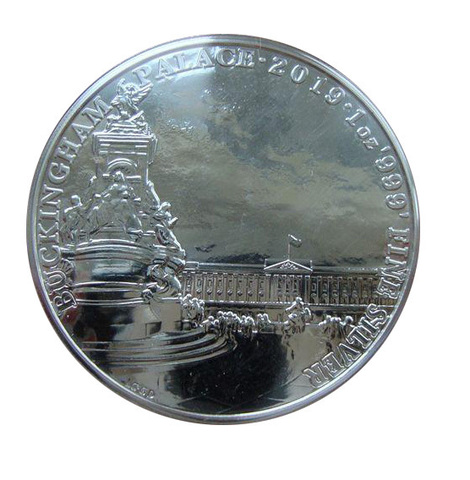 Великобритания 2 фунта 2019 Букингемский дворец Достопримечательности Англии СЕРЕБРО