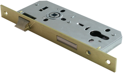 Замок под цилиндр L152-40 SB (мат. золото)