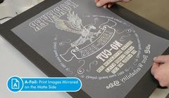 Комплект трансферной бумаги Forever Laser-Dark No-Cut LowTemp А-Foil + B paper. Формат А3 (297x420 мм) 5 + 5 листов