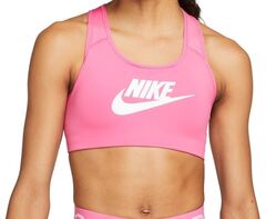 Бюстгальтер спортивный Nike Medium-Support Graphic Sports Bra - pinksicle/white/white