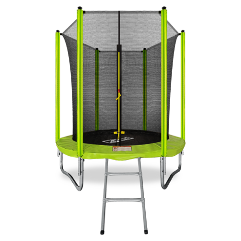 ARLAND Батут 6FT с внутренней страховочной сеткой и лестницей (Light green)