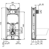 Ideal Standart RI471702 Промо-комплект 2.0 , состоящий из: R046367 PROSYS 2.0 Встраиваемая инсталляция для монтажа подвесных унитазов. Для монтажа перед капитальной стеной. Окрашенная рама, толщина металла 1,5 мм, устойчива к коррозии. Рама тестирова