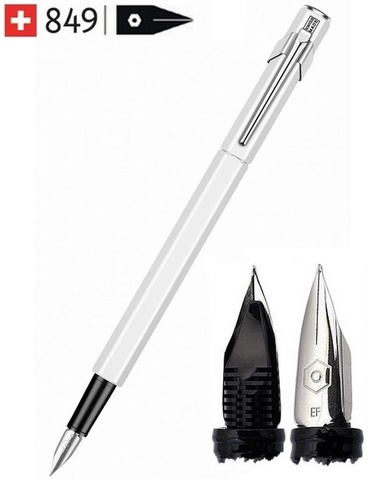 Ручка перьевая Caran d'Ache 849 Office Classic Laquer White, M (840.001)