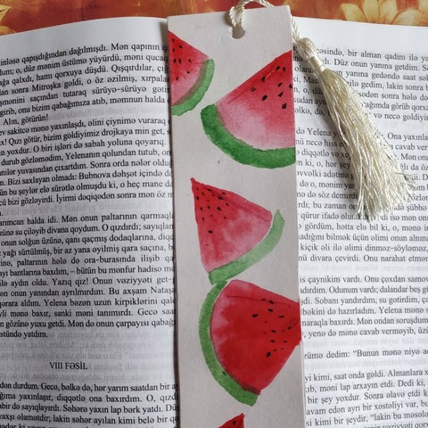 Əlfəcin \ Закладки \ Bookmark qarpız