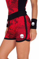 Женские теннисные шорты Hydrogen Women Tech Camo Shorts - red camouflage
