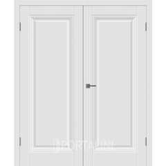 Купить Двустворчатая дверь Barcelona 1 Polar белая глухая