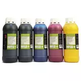 Чернила 5 x 500 мл для Canon imagePROGRAF TM-200, TM-205, TM-300, TM-305, TX-2000, TX-2100, TX-3000, TX-3100, TX-4000, TX-4100 (картриджи PFI-110, PFI-120, PFI-310, PFI-320, PFI-710), комплект Bursten пигментные
