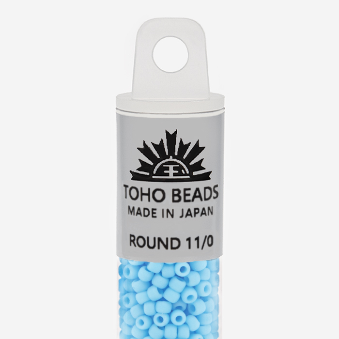 Японский бисер TOHO Round 11/0 (№43), непрозрачный глянцевый