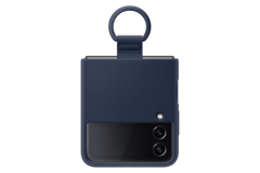Чехол Samsung Silicone Cover with Ring для Z Flip 4 (EF-PF721TNEGRU) темно-синий