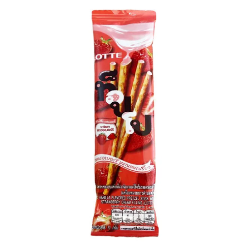 Бисквитные палочки с клубничной начинкой Toppo, 11 гр