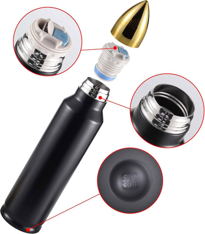 Картинка термос Skully ES-B303-1 Black - 5