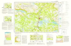 Учебная топографическая карта УХ-37-134-В,Г (Юлинки) 1:50 000