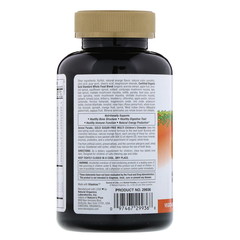 Nature's Plus, Источник жизни, Золотое шествие животных, Жевательный комплекс мультивитаминов и минералов для детей с натуральным вкусом апельсина, 120 животных