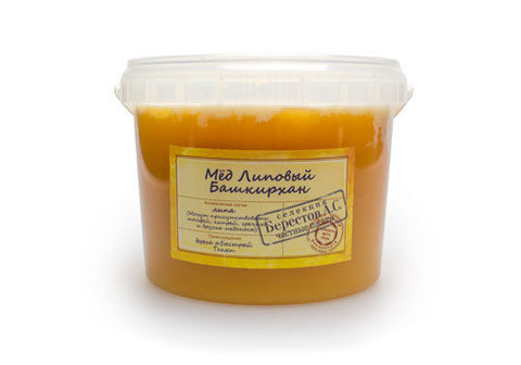 Мед Липовый Башкирхан "Берестов", 700г