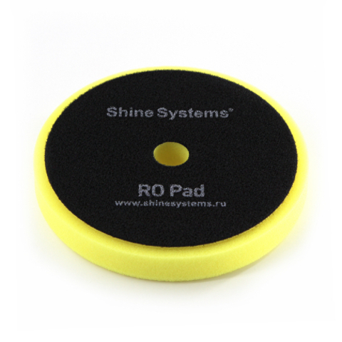 Shine Systems RO Foam Pad Yellow - полировальный круг полутвердый желтый, 155 мм