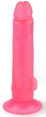Розовый фаллоимитатор-реалистик на присоске - 16,5 см. - 