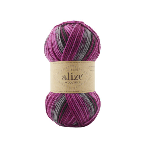 Пряжа Alize Wooltime 11018 родонит