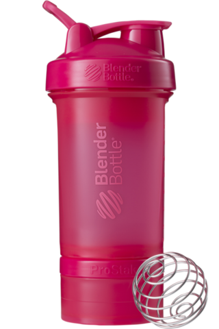 Картинка шейкер Blender Bottle ProStak малиновый - 1