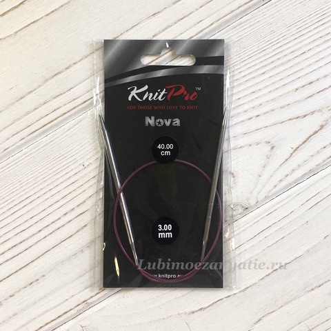 KnitPro Nova Metal круговые спицы 3 мм/40 см