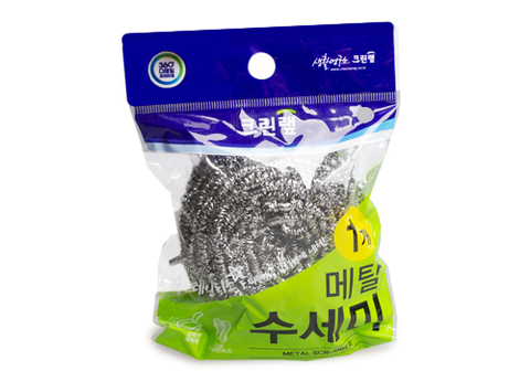 Губка из нержавеющей стали для мытья посуды, 1шт