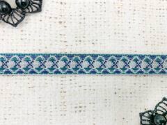 Тесьма жаккард, ш. 1,3 см.