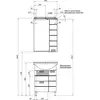 Aquanet 172683 Компл.2 - Тумба Сити 60.003 бел. (172683)