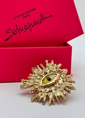 83505- Кольцо Глаз ( YELLOW EYE) в стиле Schiaparelli