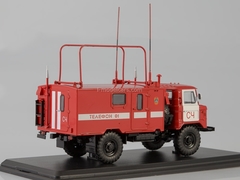 GAZ-66 KShM R-142N 66 Command-staff fire department 1:43 Start Scale Models (SSM)