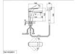 Смеситель для раковины с гигиеническим душем D&K Berlin Freie (DA1432601)