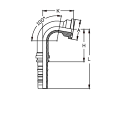 Фитинг DN 20 SFL 3/4 38.1 (100) CS TIEFFE