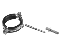 ЗУБР 3?, цинк, 1 шт, трубный хомут с сантехнической шпилькой и дюбелем (37866-87-94)