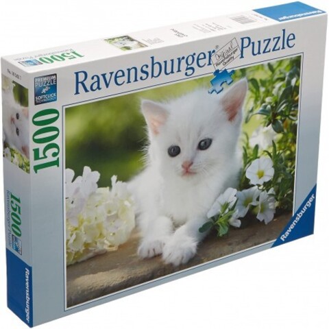 Puzzle White Kitten 1500 pcs
