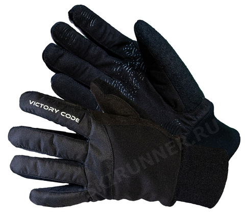 Утепленные перчатки Victory code Active черные