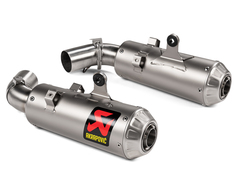 S-D9SO15-HCBT AKRAPOVIC TITANIUM RACING SLIP ON SILENCERS (HM 950)