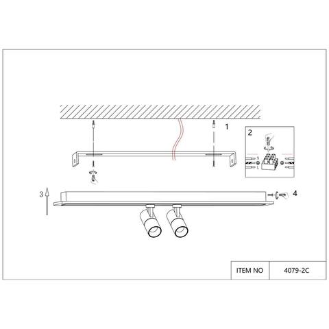 Настенно-потолочный светодиодный светильник Favourite Trick 4079-2C