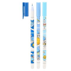 
          Набор ручек пиши-стирай 12 штук, с рисунком космонавтов, MC-Basir, Красивые гелевые ручки со стираемыми синими чернилами, специальный ластик на конце, для школы и учебы