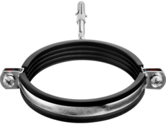 ЗУБР 3?, цинк, 1 шт, трубный хомут с сантехнической шпилькой и дюбелем (37866-87-94)