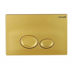 Creavit Drop GP2006.00 Клавиша смыва для унитаза, цвет: золото фото