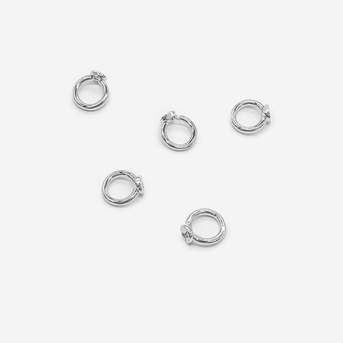 Концевик-шапочка с кольцом 8*7,5мм, родирование