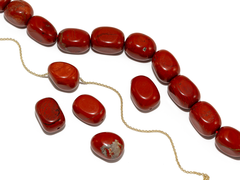 Бусины из яшмы 12х17мм, прямоугольная галтовка