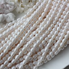 Жемчуг натуральный речной, рис, 7-9 мм, 1 нить, Ж025