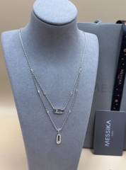 Двойное колье Messika в обсыпке VGOLD с двигающимися цирконами