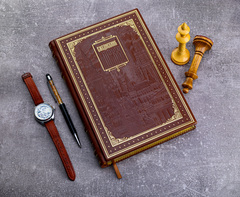 Москва. Ежедневник в кожаном переплете