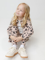 рубашка  для девочки  КР 302559/бежевый 1305 Н085 к613