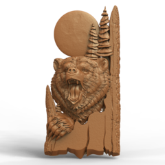 Силиконовый молд № 0141 Медведь