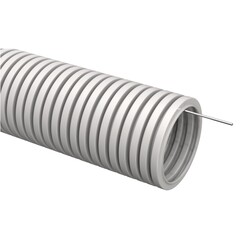 89-6-1-1601 Труба гофрированная ПВХ d 16 с зондом серый CTG20-16-K41-010I IEK , 10м (IEK)